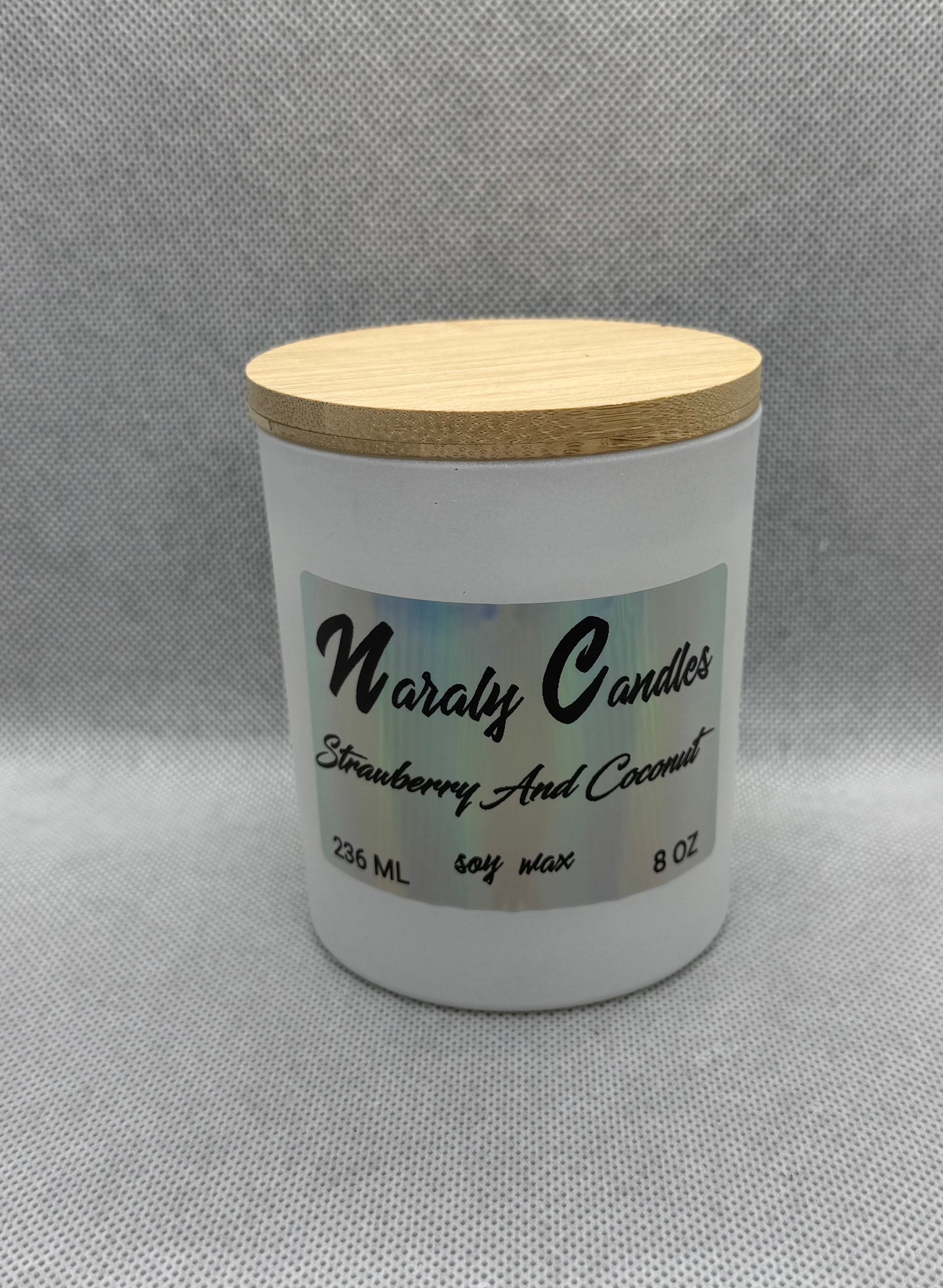 Strawberry And Coconut Candle 8 OZ