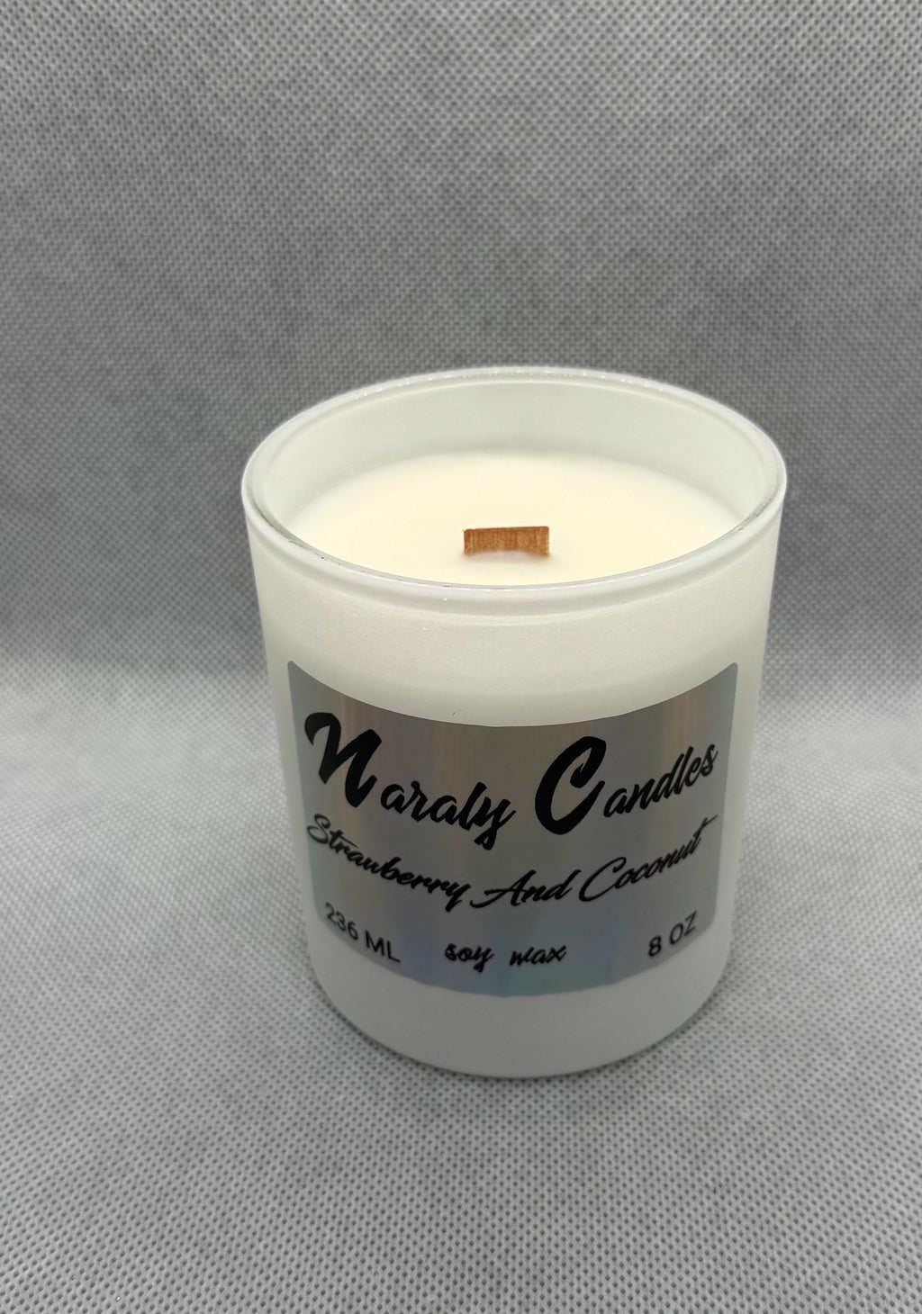 Strawberry And Coconut Candle 8 OZ