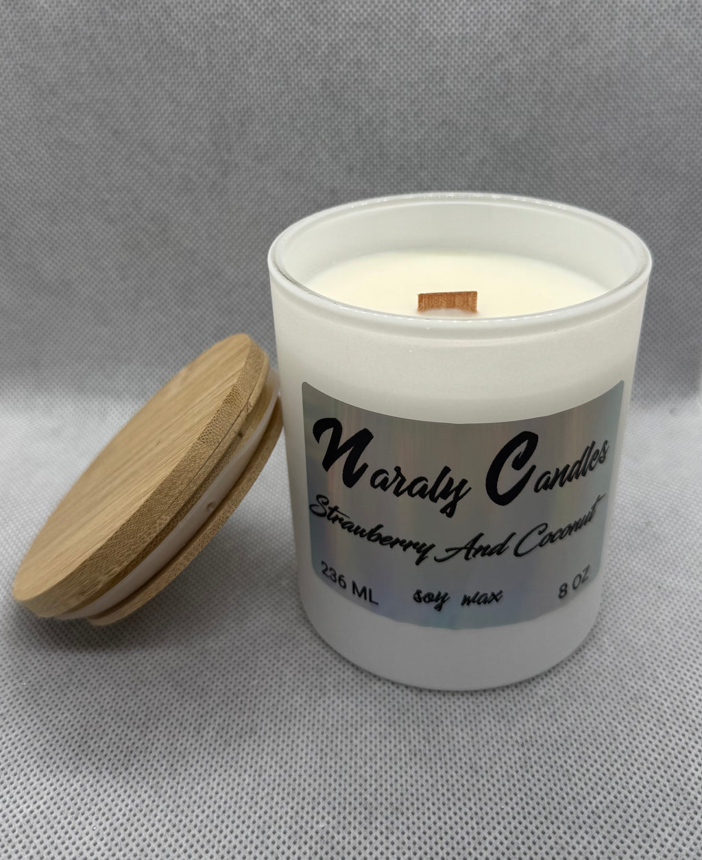 Strawberry And Coconut Candle 8 OZ