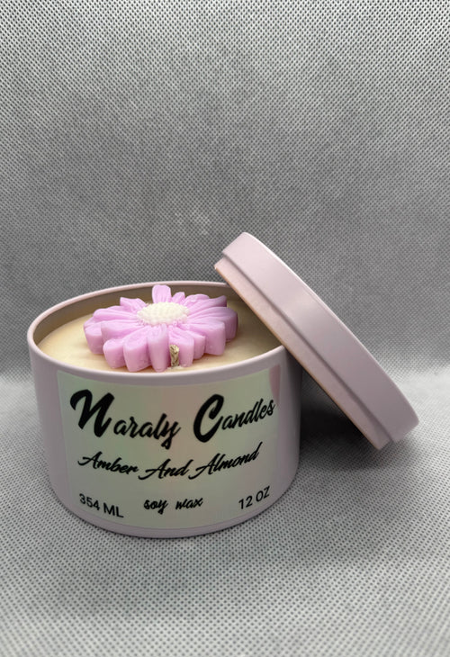 Amber And Almond Candle 12 OZ
