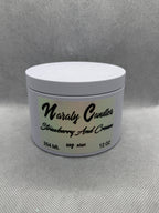 Strawberry And Cream Candle 12 OZ